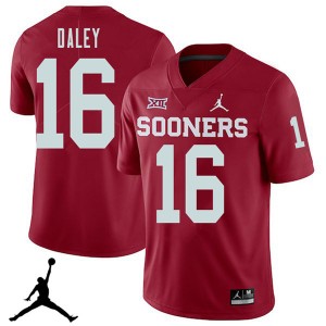 Men KJakyre Daley Crimson OU Jordan Brand 2018 College Football #16 Jersey 320745-759