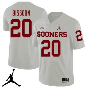Men Najee Bissoon White Oklahoma Jordan Brand 2018 College Football #20 Jersey 423355-240
