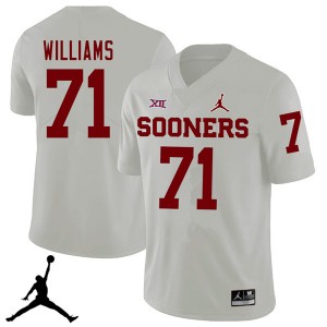 Men Trent Williams White Sooners Jordan Brand 2018 College Football #71 Jersey 530959-400