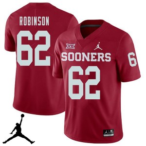 Men Tyrese Robinson Crimson Sooners Jordan Brand 2018 College Football #62 Jersey 376368-902