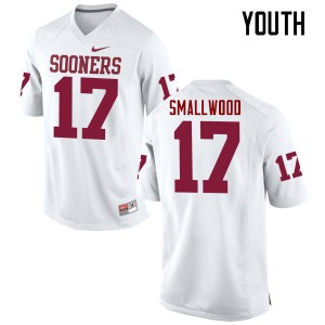 Youth Jordan Smallwood White Sooners College Football #17 Jersey 526157-621