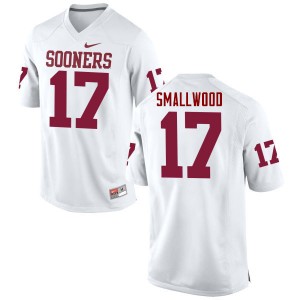Men Jordan Smallwood White Oklahoma College Football #17 Jersey 859304-418
