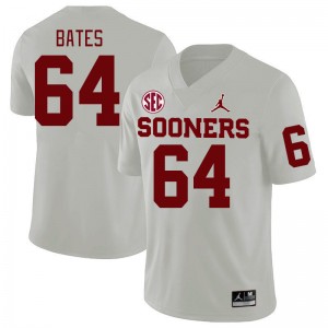 Men Joshua Bates White Sooners 2024 SEC Conference College Football #64 Jersey 230998-881