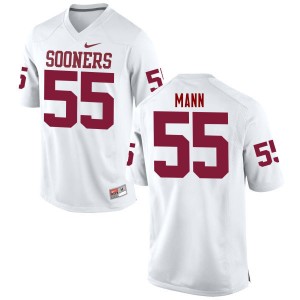 Men Kenneth Mann White OU College Football #55 Jersey 211017-431