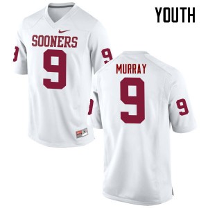 Youth Kenneth Murray White OU Sooners College Football #9 Jersey 892946-639