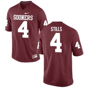 Men Kenny Stills Crimson Sooners College Football #4 Jersey 713987-820