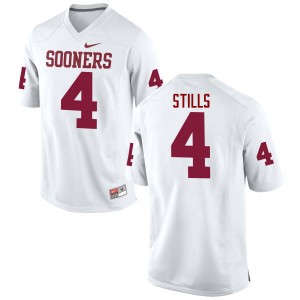 Men Kenny Stills White OU Sooners College Football #4 Jersey 276021-223