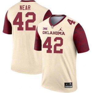 Men Konnor Near Cream OU College Football #42 Jersey 303334-784