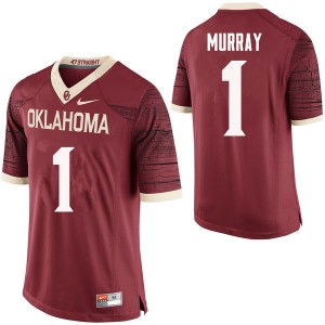 Men Kyler Murray Crimson OU College Football #1 Jersey 198401-939