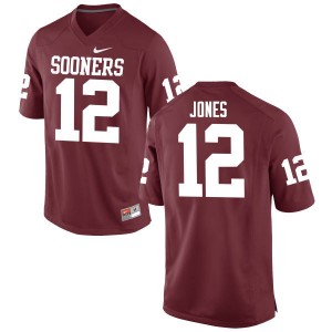 Men Landry Jones Crimson Sooners College Football #12 Jersey 292123-772