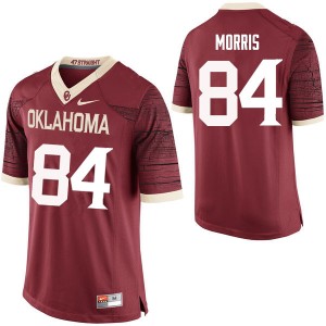 Men Lee Morris Crimson Oklahoma Sooners College Football #84 Jersey 833607-123