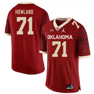 Men Logan Howland Retro OU College Football #71 Jersey 919066-839