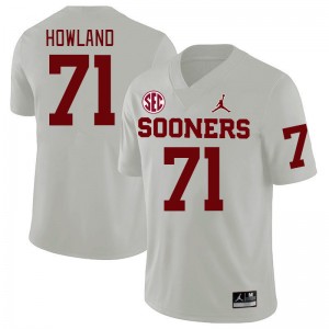 Men Logan Howland White OU 2024 SEC Conference College Football #71 Jersey 916891-928