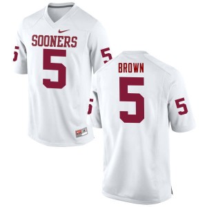 Men Marquise Brown White OU Sooners College Football #5 Jersey 729645-576