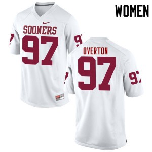 Women Marquise Overton White Sooners College Football #97 Jersey 156469-545