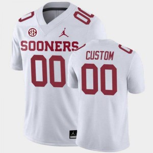 Men Custom White OU 2024 SEC Conference #00 Jersey 529431-951