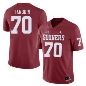 Men Michael Tarquin Crimson Oklahoma College Football #70 Jersey 465530-881