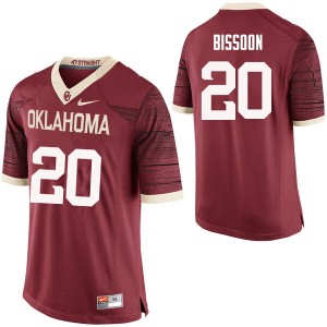 Men Najee Bissoon Crimson OU College Football #20 Jersey 459150-425