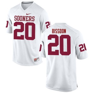 Men Najee Bissoon White Sooners College Football #20 Jersey 650843-318