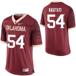 Men Nila Kasitati Crimson Sooners College Football #54 Jersey 920814-154