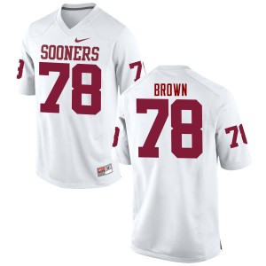 Men Orlando Brown White Oklahoma Sooners College Football #78 Jersey 644800-696