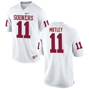 Men Parnell Motley White OU Sooners College Football #11 Jersey 205768-333