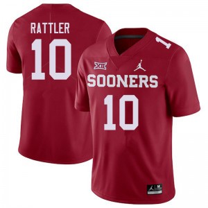 Men Pat Fields Crimson OU Jordan Brand College Football #10 Jersey 906943-450