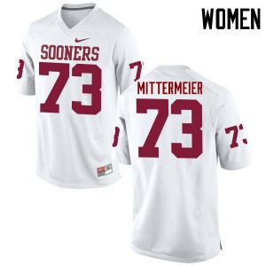 Women Quinn Mittermeier White OU College Football #73 Jersey 735596-213