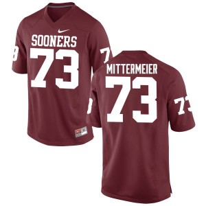 Men Quinn Mittermeier Crimson OU College Football #73 Jersey 258033-140