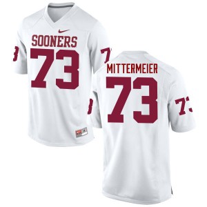 Men Quinn Mittermeier White OU College Football #73 Jersey 861404-311