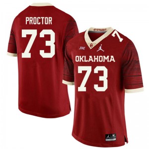 Men R.J. Proctor Retro Sooners Jordan Brand College Football #73 Jersey 206303-814