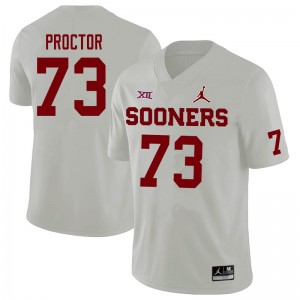 Men R.J. Proctor White Oklahoma Sooners Jordan Brand College Football #73 Jersey 835707-217
