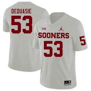 Men Reed DeQuasie White Sooners College Football #53 Jersey 697898-281