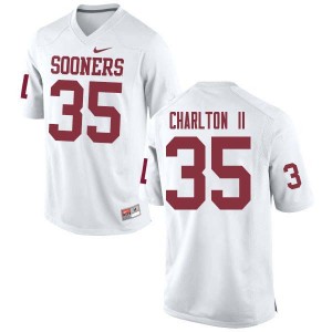 Men Robert Charlton II White OU College Football #35 Jersey 807335-816