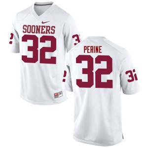 Men Samaje Perine White Sooners College Football #32 Jersey 379831-156