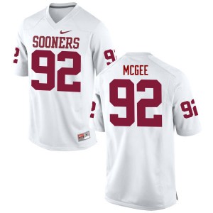 Men Stacy McGee White Sooners College Football #92 Jersey 190951-575