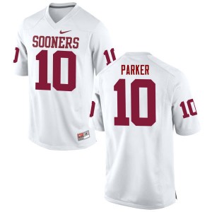 Men Steven Parker White OU College Football #10 Jersey 892628-328