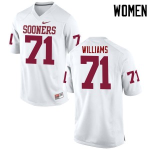 Women Trent Williams White OU Sooners College Football #71 Jersey 671825-171