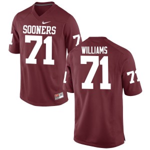 Men Trent Williams Crimson OU College Football #71 Jersey 723851-394