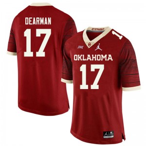 Men Ty DeArman Retro Oklahoma Sooners Jordan Brand College Football #17 Jersey 467602-152