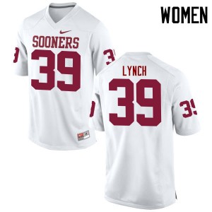 Women Tylon Lynch White Oklahoma College Football #39 Jersey 232406-400