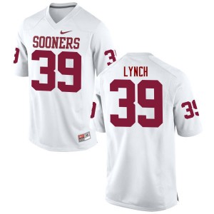 Men Tylon Lynch White Oklahoma College Football #39 Jersey 771139-671