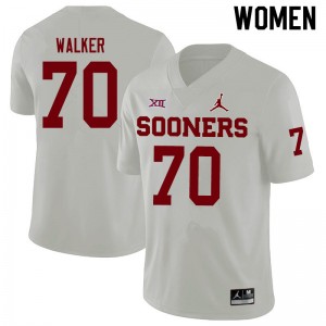 Women Brey Walker White Oklahoma Sooners Jordan Brand College Football #70 Jersey 568379-668