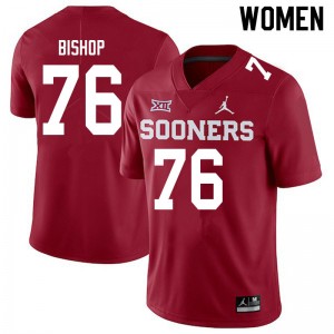 Women Dalton Bishop Crimson Sooners Jordan Brand College Football #76 Jersey 604642-231
