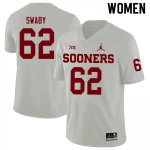Women David Swaby White OU Sooners Jordan Brand College Football #62 Jersey 144667-909
