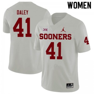 Women K'Jakyre Daley White Oklahoma Sooners Jordan Brand College Football #41 Jersey 549356-690