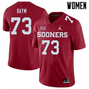 Women Andrew Raym Crimson Oklahoma Jordan Brand College Football #73 Jersey 938507-109