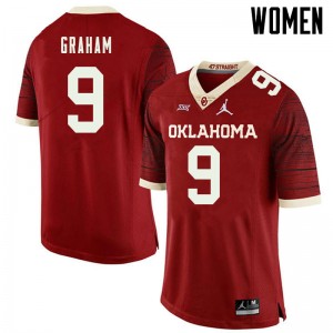 Women D.J. Graham Retro OU Jordan Brand College Football #9 Jersey 769250-399