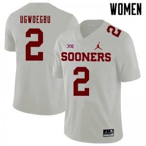 Women David Ugwoegbu White Sooners Jordan Brand College Football #2 Jersey 672991-198