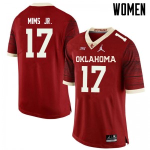 Women Marvin Mims Retro Oklahoma Jordan Brand College Football #17 Jersey 664663-485